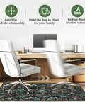 Green Grass Office Chair Mat For Hardwood And Tile Floors 36 By 48 Inches Heavy Duty Desk Chair Mat shown under office chair