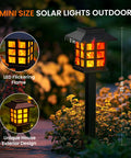 Outdoor Solar Torch Lights 10 Pack With Dope Flickering Flame, Waterproof Solar Powered Tiki Torches for Yard Decor