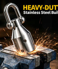 Real Deal Heavy Duty Wire Pulling Grip Four Slot Cable Puller Tool With Four Thousand Pound Capacity For Pro Electrical Conduit Runs and Underground Wiring Jobs Across The Nation, stainless steel grip in vice.