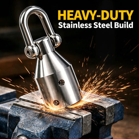Real Deal Heavy Duty Wire Pulling Grip Four Slot Cable Puller Tool With Four Thousand Pound Capacity For Pro Electrical Conduit Runs and Underground Wiring Jobs Across The Nation, stainless steel grip in vice.