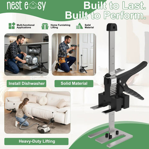 Heavy Duty Furniture Jacks 2 Pack Labor Saving Lifting Handles For Sofas Beds And Cabinets Up To 360 Lbs Capacity in action lifting a sofa.
