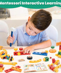 Child playing with 90 Piece Wooden Toddler Tool Set With Box For Kids Ages 3 To 5, FSC Certified Wood