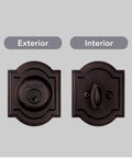 Single Cylinder Front Door Deadbolt With SmartKey Rekey Technology And Microban Protection In Venetian Bronze, Easy DIY Install