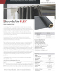 Ultra Slick Flexible Mass Loaded Vinyl Soundproofing Barrier Roll One Pound High Density Acoustic Insulation Sheet in 48"x25" size for noise control.
