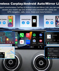 Audi Wireless CarPlay And Android Auto Retrofit Kit With Decoder Module For 3G MMI Systems 2008 To 2018 display layout