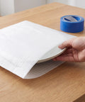100 Piece Foam Pouches For Fragile Dishes And Glassware, Double Sided Cushioning Sleeves Protect Cups Mugs And Bowls During Moving, Shipping Or Storage, 11.8 Inch Square Foam Wraps For Breakable Tableware, white foam pouch over plate