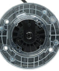 Bottom view of Eight Point Five Amp One And A Half Peak Horsepower Fixed Base Corded Router For Precision Woodworking And Cabinetry R1631K