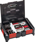 Universal Compact Wheel Bearing Removal And Installation Tool Set in case, 22 Ton Capacity, with accessories for bearings