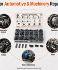 Badass 222 Pcs Metric Woodruff Half Moon Key Assortment Kit With Parallel Shaft Keys Carbon Steel Build For Garage Crew And Mechanic Shop Fixups Sweet Gear To Handle Heavy Machinery Repair Jobs Without Sweat. Plastic case with metric keys for engines, flywheels, gears and pulleys