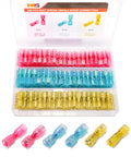 AWG 22-10 Female Spade Connector Kit Pro Grade With Heat Shrink Tubing Waterproof Insulated Quick Disconnect Terminals 200 Pcs