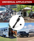 Tough As Nails Locking Trailer Hitch Pin For Two Inch And Two Point Five Inch Receivers With Five Eighth Inch Pin Diameter shown with trailers and vehicles