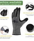 Eight Pairs Breathable Latex Dipped Gardening Gloves For Men And Women One Size Fits Most Durable Knit Grip design