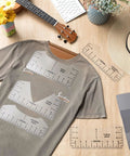 Dope Heat Press Pillow Kit 18 Pieces With 4 Size Pillows, T-shirt rulers, and accessories on a desk with a beige shirt.