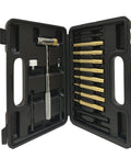 Pro Grade Interchangeable Punch Set With Four Head Hammer For Gunsmithing And Maintenance in open black case.