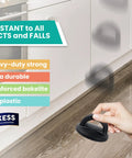 Universal Slow Cooker Lid Knob Replacement With Screw Kit being dropped, showcasing durability and impact resistance on kitchen floor.