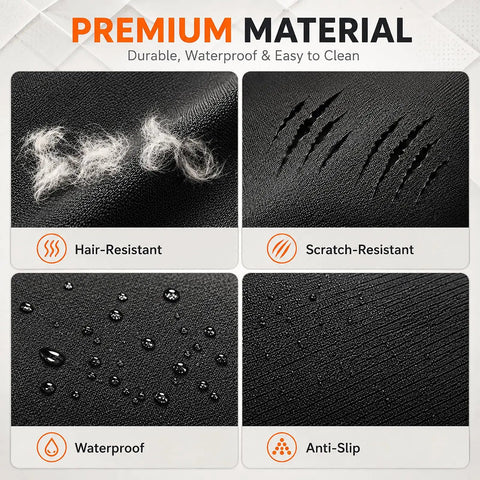 Premium material features of Heavy Duty SUV Cargo Liner For Tesla Cybertruck 2023 Plus Dog Floor Mat with hair and scratch resistance.