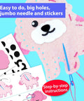 Easy Peasy Beginner Sewing Kit For Kids With 8 DIY Plush Toy Projects Puppies Kittens Dogs And Cats Includes Felt