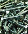 No Fuss Hex Head Five Sixteenths By Two Inch Zinc Plated Lag Bolts And Wood Screws Tough As Nails for steady outdoor use.