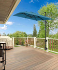 Deck with Heavy Duty Patio Umbrella Mount 2 Pack For Deck Railing Corner Clamp Flat Mount Outdoor Umbrella Holder Fits 1.3 To 2.1 Inch Poles Iron With High Temp Powder Coat Durable Deck Umbrella Bracket
