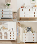 White cabinets with 8 Pieces Leather Drawer Pulls Set With Brushed Gold Knobs For Cabinets And Furniture Dark Brown, Soft Leather Handles