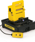 Economy Electric Hydraulic Pump With 3 Way Valve For Lifting, Bolting And Pressing, 1 Gallon Usable Oil Capacity, portable unit