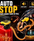 Battery Powered Fuel Transfer Pump With Auto Shut Off Trigger, Portable Gas Dispenser For Quick Refueling, Zero Drip Mechanics showing auto stop feature.