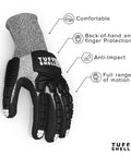 Cut Resistant Lobstering Gloves With Touchscreen Capability For Diving Spearfishing And Crab Catching Heavy Duty HPPE Liner