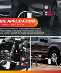 Front view of DASBET 21-piece handheld brake bleeder kit with gauge, adapters and hoses