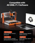 Level Up Your Shop With This Rock Solid 500W Spindle Cnc Router Machine, 3 Axis engraving and acrylic cutting setup on a table.