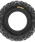 Side view of All Terrain ATV And Go Kart Tires A051 145/70-6 Tubeless 6PR Set Of 4, showcasing rugged tread design.