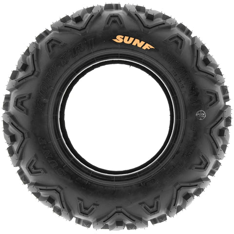 Side view of All Terrain ATV And Go Kart Tires A051 145/70-6 Tubeless 6PR Set Of 4, showcasing rugged tread design.