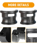Close-up of two metal adapters for All In One Fork Seal Driver Tool Kit For Motorcycle And Bike 35mm To 50mm With Six Adapters
