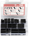 204Piece DIP IC Socket Kit With 11 Types 2.54mm Pitch 0.1in Solder Type Adapters For 6 To 40 Pin Sockets in open case