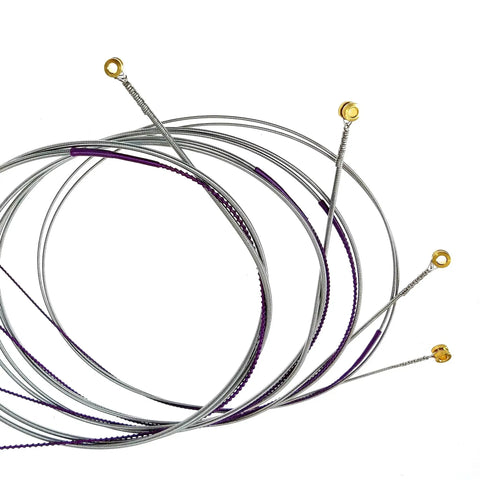 4 String Bass Flatwound Strings Set With Stainless Steel Precision Flats 38 Inch Winding Medium Gauge 45 105 Durable Long Lasting Tone For Jazz Blues And Modern Grooves Dope For Any Gig coiled with gold ball ends