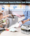Heavy Duty 2500W Handheld Steam Cleaner Cranks Out Piping Hot Vapor In Just 15 Seconds to clean stuffed toys with 1200ml tank.