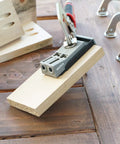 Locking Face Clamp 11 Inch Portable Table Vise Grip For Home Shop And Welding Beefy Heavy Duty Carbon Steel With Swivel Pads Tight Secure Hold For Woodworking And Metal Fabrication Projects clamping wood on a bench