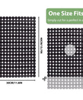 2 Pack Kitchen Sink Mat Set For Stainless Steel And Ceramic Sinks, Eco Friendly PVC Bottom Protector, Adjustable Quick Drain, Dots Design