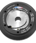 Dope Quick Release Short Hub Steering Wheel Adapter With 6X70mm Bolt Pattern And Clean Black Finish For Honda Civic Acura Integra top view.