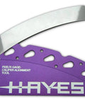 Purple and silver Brake Pad And Rotor Alignment Tool For Easy Precise Bike Braking Setup And Maintenance Quick Pad Positioning And Rotor Alignment Pro Grade Hand Tool For Accurate Brakes.