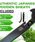 Japanese Pruning Saw With Fluorine Coated High Carbon Steel Blade 9.4 Inch Tooth Pitch 7.5 Millimeter Smooth Pull Cuts Wooden Handle