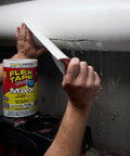 Applying Original Thick Rubberized Waterproof Tape That Seals Leaks And Patches Underwater Works Indoors Or Outdoors
