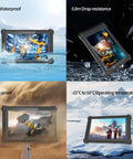 Rock Solid 10.1 Inch Rugged Tablet With 2D Barcode Scanner And Windows 11 Pro showcasing waterproof, drop-resistant, and dust-proof features.