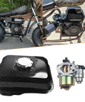 Gas Tank Carburetor Kit for 212cc 196cc 6.5HP Go Kart Mini Bike Engines Upgrade Fits Honda GX160 GX200 with accessories