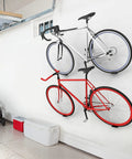 Two Pack Bike Pedal Hanger Wall Mount, Heavy Duty Horizontal Bike Rack For Garage Wall holding two bikes