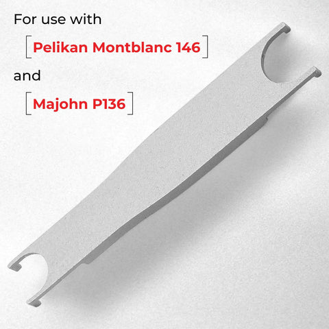 Pro Grade Heavy Duty Fountain Pen Repair And Disassembly Wrench For Nib And Piston Removal Stainless Steel Tool displayed