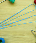 Five Pack Flexible Blue Plastic Drawstring Threader Tools Set For Pants Waistbands Elastic Cords Jackets And Crafting Portable Universal Threading Tool For On The Go DIY Repairs And Travel, three tools