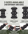 Ultra Breathable Archery Arm Guard For Compound And Recurve Bow With Two Or Three Adjustable Elastic Straps in 6, 8, 9 inch sizes