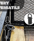 Heavy Duty D Ring Stake Pockets Four Pack 18,000 Lb Break Strength Removable Tie Downs For Utility Trailers And Flatbeds With Hitch Pin Black Finish Built For Big Loads And Quick Securement On The Go installed on trailer frame.