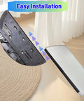 Easy installation of Replacement Mop Pads For Robot Vacuums, Washable Reusable Microfiber Soft Pads showing attachment process.