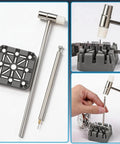 All In One Watch Repair Kit With Battery Replacement Tools, Link Removal Kit, Pro Grade For DIY Watch Repair in use